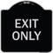 Signmission Designer Series Sign Exit Only, Black & Silver Heavy-Gauge Alum Sign, 18" L, 18" H, BS-1818-24034 A-DES-BS-1818-24034 - alternate 1